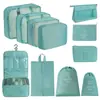 Bolsa de almacenamiento para viajes transfronterizos, set de neceser, bolsa de almacenamiento organizadora de ropa para equipaje de siete piezas, bolsa de almacenamiento de viaje