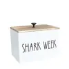 Caja de Madera para Almacenamiento de Ropa Transfronteriza Caja de Almacenamiento de Tampones para Baño con Tapa Caja de Almacenamiento de Madera para Baño
