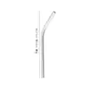 Pajilla de acero inoxidable 304 al por mayor 12/16cm pajilla para té de leche cóctel pajilla recta curva para bebida de jugo casera