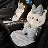 Almofada de assento de carro personalizada pelo fabricante para o verão, design fofo de gato, tapete antiderrapante para assento de carro, capa de assento de carro de desenho animado criativa