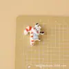 Navidad Lindo Animalito Dibujos Animados DIY Pegamento Cremoso Accesorios Resina Creativa Piezas Pequeñas Sandalia de Madera Hebilla Material Kit