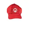 Chapéu Oitavado Infantil Super Mario Roxo Amarelo Branco Vermelho Verde Boné de Beisebol Bordado