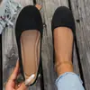 Sapatos Mom de Corte Baixo Versáteis Transfronteiriços Europeus e Americanos Slip-on Tamanho Grande Sapatos Atacado 2026 Comércio Exterior Europeu e Americano Bico Redondo Atacado Tamanho Grande