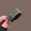 Pinza de Garra para Cola de Caballo Alta con Cuentas de Cristal Metálico Estilo Coreano Ins para el Trabajo Pinza para el Cabello con Pedrería Pinza para Cola de Caballo de Princesa Accesorios para el Cabello