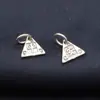 Colgante de la Suerte Triángulo de plata esterlina S925 colgante pequeño retro material para abalorios DIY hecho a mano joyería