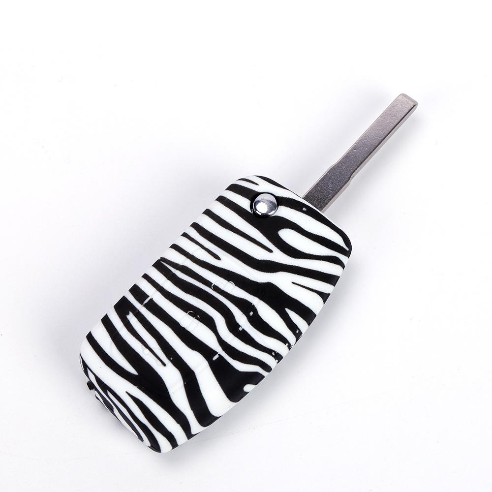 福特经典福克斯折叠3键无标水转印斑马