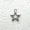 Acessórios de Joias Artesanais Colar com Pingente de Estrela Pulseira Acessórios de Joias Contas Espaçadoras Prateadas Retrô Liga Metálica Atacado