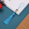 Danza del león, tendencia nacional, borla estilo Suzhou, poliéster con cuentas, estilo chino antiguo, marcapáginas Hanfu, bolsita, accesorios DIY para bolsos y cajas, venta directa
