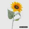 Flor de Girasol Artificial, Tallo Único, Tacto Realista, Decoración para el Hogar, Adorno para la Entrada, Venta al por Mayor Transfronteriza