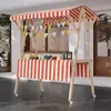 Barraca de Mercado Suporte de Exibição Barraca de Mercado Noturno Prateleira Carrinho de Flores Suporte de Exibição Promocional Carrinho de Barraca de Rua Móvel Dobrável