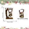Venta Caliente Transfronteriza Adorno de Madera Colgante de Papá Noel Muñeco de Nieve Reno Atmósfera Navideña Decoración de Escritorio Regalo