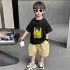 Conjunto de Verano para Niños 2026 Estilo Nuevo Conjunto Casual de Dos Piezas de Manga Corta para Niños Ropa de Verano para Bebé Niño Ropa Guapa
