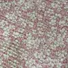 Pantalones de Abuela Yanji Seda de Hielo Coreana Florales Plisados Perezosos de Pierna Ancha Casuales Frescos para Verano Hogar Ocio