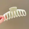 Para cabelos grossos, presilha de tubarão acrílica da moda, presilha de cabelo francesa fofa em formato de coração, presilha de garra com laço elegante para mulheres