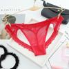 Nuevo Estilo Japonés Tentación Sexual Hueco Abierto Lazo Ropa Interior Caliente Apasionado Sexy Encaje Cintura Baja Hilo