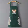 Avental de Cozinha Impermeável e à Prova de Óleo, Roupa de Trabalho, Avental de Urso Marrom Fashion e Fofo, Novo Estilo de Avental de Urso Personalizável