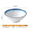 Plato de Melamina A5 Plato Imitación Porcelana Azul Marino y Blanco Resistente a Roturas Tazón para Fideos Taza Cuchara Vajilla de Mesa Vajilla Comercial Al por Mayor Forma Redonda