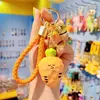 Novo Chaveiro de Resina Geométrica Cebola Alho Cenoura Feminino Fofo Moda Boneca Exquisita Chaveiro Pingente para Mochila Escolar