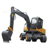 Excavadora de Ruedas Sitio de Excavación con Ruedas con 90 Excavadora de Ruedas Máquina de Gancho Ingeniería de Construcción Fábrica de Excavadoras Venta al por Mayor Personalización