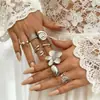 Joyería popular transfronteriza europea y americana, anillo de oro nuevo, diseño minimalista de nicho, sensación de alta gama, anillo de lujo ligero, joyería para mano de mujer, plata