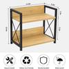 Estante de Almacenamiento Combinado de Madera de Hierro Estante de Especias para Cocina Estante de Almacenamiento para Baño Estante de Almacenamiento por Capas Estante de Almacenamiento Multicapa para Cosméticos
