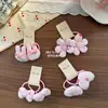 Nueva Serie de Tela Sweetheart Estampado de Amor Niña Pequeña Tendón de Goma Estilo Coreano Lindo Elástico para el Cabello Cuerda para el Cabello de Niña Pinza para el Cabello