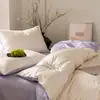 Conjunto de Quatro Peças Cor Sólida Seda de Gelo Lençol de Cama Refrescante Peça Única Capa de Edredom Conjunto de Três Peças Refrescante Temporada de Formatura Especial para Dormitório Atacado Externo