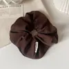 Scrunchie de Cor Sólida Xadrez Simples Estilo Coreano Elegante Versátil para Mulheres Rabo de Cavalo Baixo Coque Prendedor de Cabelo Acessório de Cabelo para Mulheres