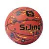 Bola de Basquete nº 7, Bola de Treinamento Padrão para Quadra Coberta e Externa, Sensação de Couro, Adequada para Alunos do Ensino Fundamental e Médio e Competição Adulta, Bola de Basquete nº 7 para Treinamento Adulto