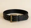 Cinturón Ancho con Remaches Estilo Chica Hot Retro Americano para Mujer, Cinturón de Cintura Personalizado Estilo Western para Combinar con Vestidos y Jeans
