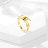 Anillo de rayo de acero de titanio para hombre transfronterizo estilo hip hop novio acero inoxidable anillo que no se desvanece anillo de pareja anillo índice