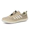 Zapatos deportivos casuales de moda y versátiles de ajuste ancho para hombre, zapatos barefoot ligeros y transpirables sin cordones y de puntera ancha, disponibles para venta al por mayor