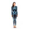 Disfraces de Halloween al por mayor Europeos y Americanos más vendidos Desfile de Halloween Mono de esqueleto de diamante Mallas para hombre y mujer