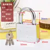 Cerradura de Seguridad Shengli de Haz Largo Cromada Candado Atómico Núcleo de Cobre Cerradura de Llave de Media Luna Soporte OEM