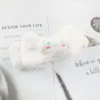 Diadema de lazo de dibujos animados estilo coreano diadema de felpa para lavarse la cara accesorios para el cabello de máscara de maquillaje diadema linda para el cabello