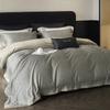Otoño e Invierno Textura de Pequeña Fragancia Impresión Digital Super Suave Cálida Ropa de Cama Ropa de Cama Algodón Tencel Cepillado Juego de Cuatro Piezas Textil para el Hogar