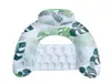 Silla Flotante Inflable Doble Arcoíris con Lentejuelas Transfronteriza para Adultos, Flotador de Natación, Cama Flotante Portátil para Agua