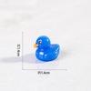 Micro Paisaje Color Caricatura Pato de Baño Resina Artesanías Coche Escritorio Pequeños Adornos Decoraciones Creativas Accesorios