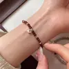 Pulsera de Plata de Ley S925 con Granate Natural y Cuenta Dzi de Plata para Mujer Nuevo Estilo Chino Versátil Cuerda Elástica Pulsera de Moneda