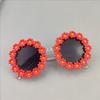 Nuevos Lentes de Sol de Girasol Estilo Familiar, Flores de Margarita, Niños y Niñas de 1 a 6 Años, Lentes de Sol Lindos Estilo Adulto para Tomar Fotos