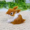 Boutique de Conejitos Imitación Mini Set de Cuatro Conejos Artesanías Hechas a Mano de Alta Gama Joyería Regalo Conejito de Peluche Lindo
