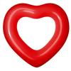 Fábrica de Comercio Exterior Inflable Engrosado Anillo de Natación Corazón Transparente Lentejuelas Anillo Axilar con Corazón Rojo Claro Anillo de Natación Personalización