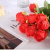 Flor Artificial Rosa Búlgara, Haste Única de Flor de Seda, Decoração de Casamento, Decoração Transfronteiriça, Em Estoque para Atacado