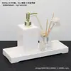 Kit de suprimentos para banheiro frasco de álcool em gel conjunto de combinação de aromaterapia bandeja de banheiro modelo de quarto de hotel utensílios de banheiro