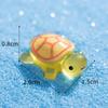 TikTok Celebridades en Línea Luminosa Pequeña Tortuga Micro Paisaje Creativo DIY Decoraciones Accesorios Tortuga Mini Resina Pequeños Adornos
