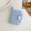 Hisocute Estilo Coreano Estilo Ins Monedero Plegable con Botón a Presión Portatarjetas Portátil para Auriculares Lápiz Labial Almacenamiento Colgante de Bolsa Pequeña