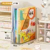 Soporte para Libros, Estantería, Caja de Almacenamiento de Libros para Estudiantes de Escritorio, Escritorio Vertical, Escritorio de Oficina, Revistero A4, Almacenamiento de Escritorio