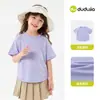 Coleção de Camisetas InfantisDudu Family Moda Infantil Meninas Fofa Manga Curta Verão Bebê Menina Roupas de Desenho Animado Moda Infantil Tendência