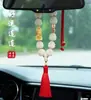 25 Colgantes Pequeños de Buda Loto para Coche de Madera de Boj de Alta Gama, Colgantes de Loto de Buena Suerte para el Interior del Coche, Espejo Retrovisor, Venta al por Mayor