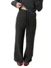 Calças de cintura alta, modeladoras, escovadas, levemente pantalona para mulheres, nova coleção outono/inverno 2026, corte justo, elásticas, calças esportivas, calças de moletom modeladoras H090701